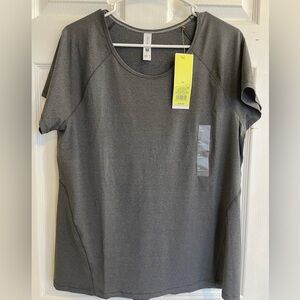 Charcoal grey, ‘all in motion’ moisturize-wicking tee, XL.